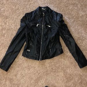 Black leather jacket!